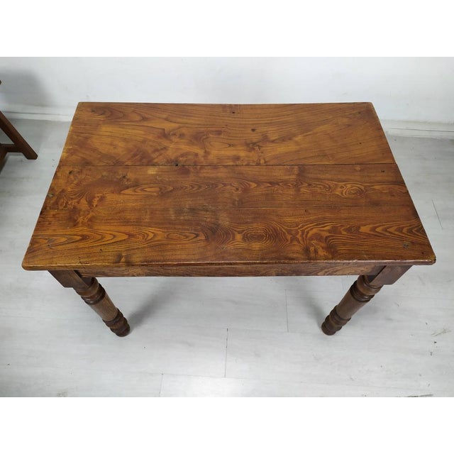 Wood Vintage Bistro Table in Ash For Sale - Image 7 of 18