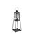 Modern Traditional Metal Lantern with Tapered Stand (Set of 2) For Sale - Image 3 of 3