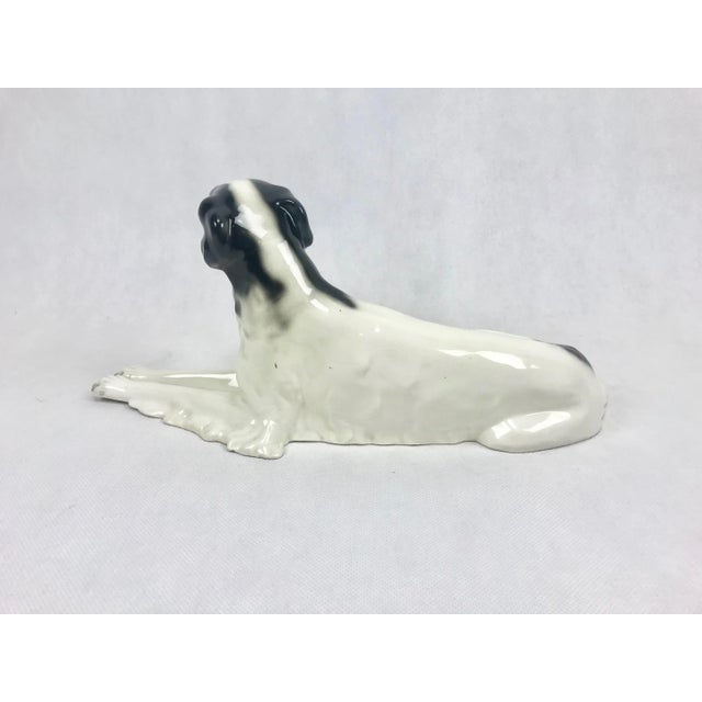 Black Art Deco Borzoi Greyhound Statue in Porcelain from Royal Dux Bohemia, Czechoslovakia, 1920s For Sale - Image 8 of 10