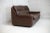 "Chocolate" leather. Switzerland, Circa 1970. From De Sede. Very comfortable, solid and stable. Leather "pushed" in...