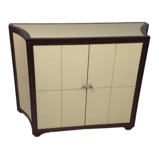 Kreiss Leather Wood Buffet For Sale