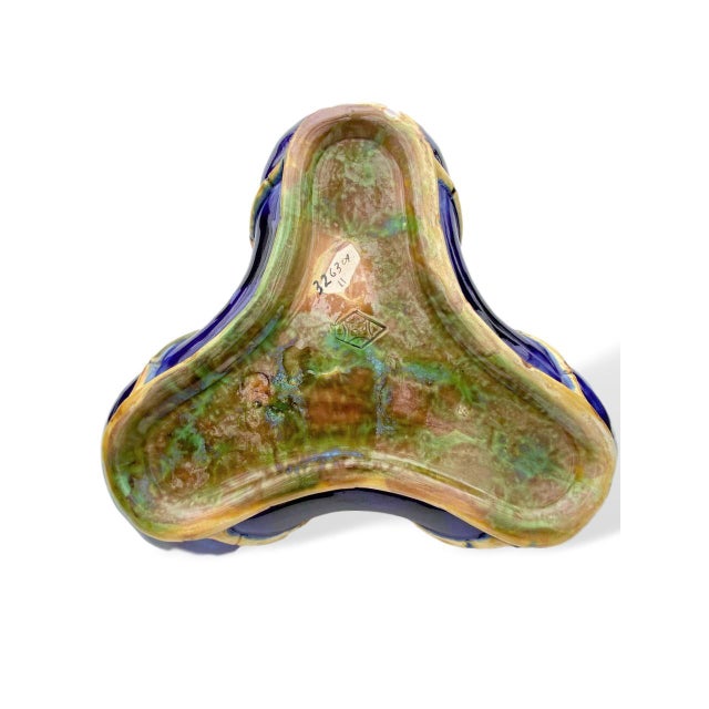 George Jones Majolica 'Rose Basket' in Cobalt Blue, Circa 1872 For Sale - Image 10 of 11