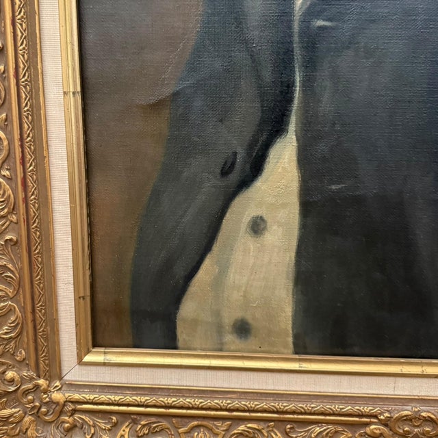 Pair of Signed Hungarian Portrait Paintings Attributed to F. Petkó Zsigmond, Dated 1906–1907 For Sale - Image 10 of 18