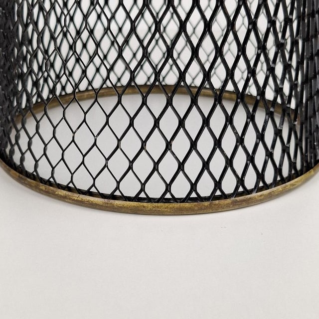 Vintage Round Umbrella Stand in the style of Mathieu Matégot, 1950s For Sale - Image 13 of 16