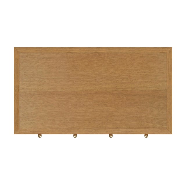 Nora 40 in. W Rectangular Wood 2 Drawer Writing Desk, Light Natural For Sale In Chicago - Image 6 of 7