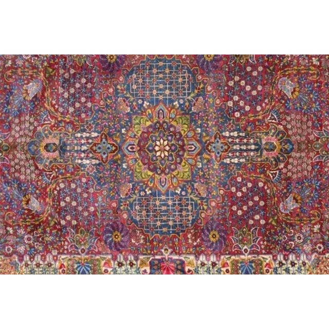 1920s 1920's Persian Lavar Kerman Palace Rug For Sale - Image 5 of 13