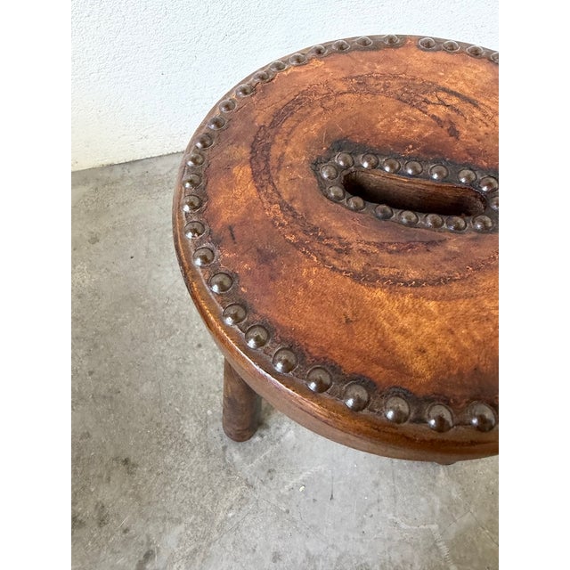 Oak Tripod Shepherds Stool, 1960s For Sale - Image 9 of 14