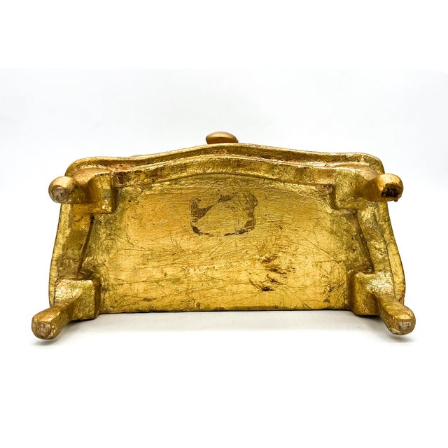 Mid Century Italian Florentine Pink & Giltwood Jewelry 3-Drawer Chest Box – Rococo / Hollywood Regency For Sale In Houston - Image 6 of 14