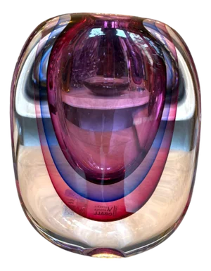 Sommerso Murano Vase by Michele Onesto