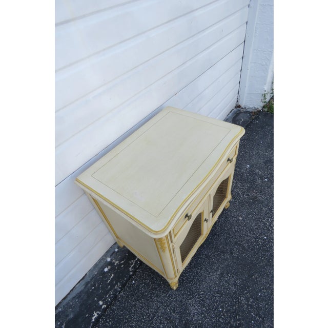 Kindel French Shabby Chic Painted Large Nightstand Side End Table For Sale In Miami - Image 6 of 12