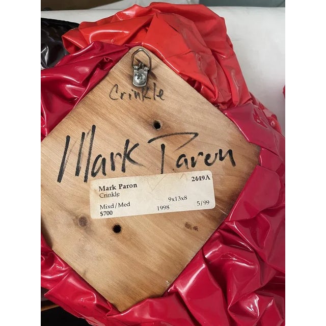 Red Mark Paron, Crinkle Sculptures, 1997, Vinyl, Set of 3 For Sale - Image 8 of 12