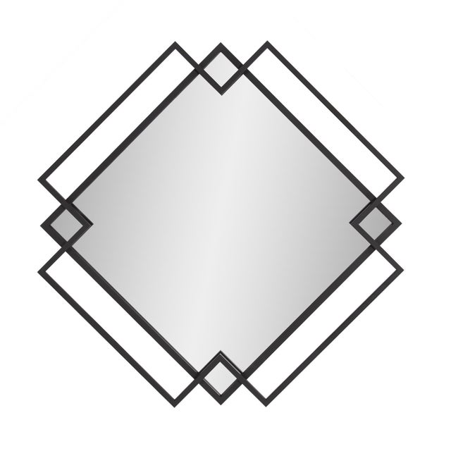 Contemporary Square Geo Mirror For Sale - Image 3 of 9