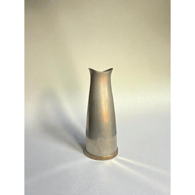 1950s Swedish Pewter Vase with Brass Base by JLH, 1957 For Sale - Image 5 of 9