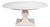 Round White Reeded Pedestal Dining Table With Expanding Top For Sale