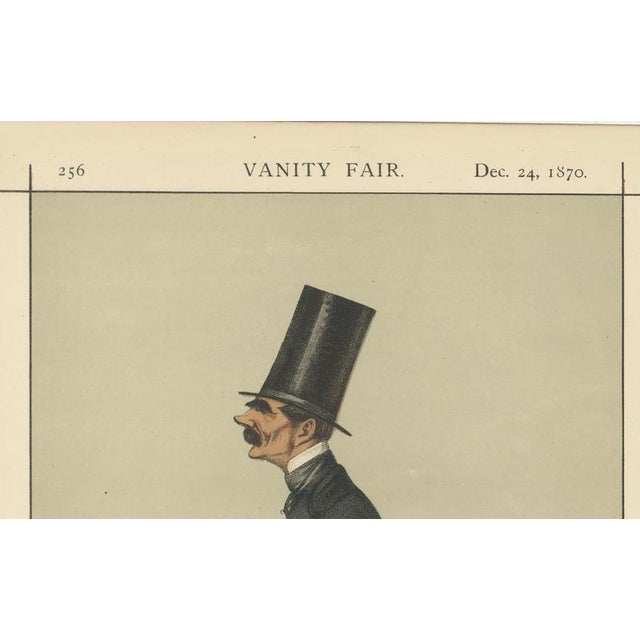 Vanity Fair, Statesman, 1870, Chromolithograph on Paper For Sale - Image 4 of 10