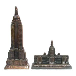 Midcentury New York & Washington d.c. Architectural Monument Models, Set of 2