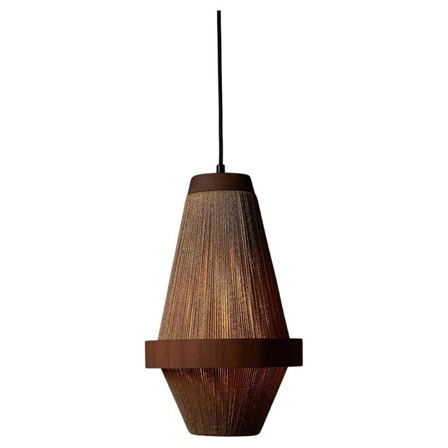 Teak & Rope Pendant by Ib Fabiansen for Fog & Mørup, 1960s For Sale - Image 10 of 10