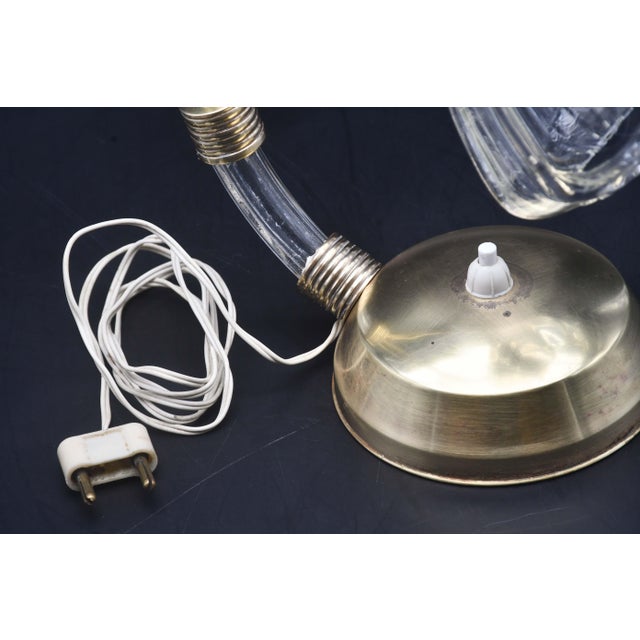 1940s Art Decò Murano Glass Barovier E Toso Table Lamp For Sale - Image 9 of 10