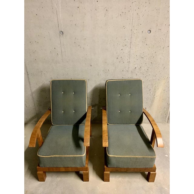 Very well preserved. The green covers are newer and can be removed with a zipper. The original fabric is also in very good...