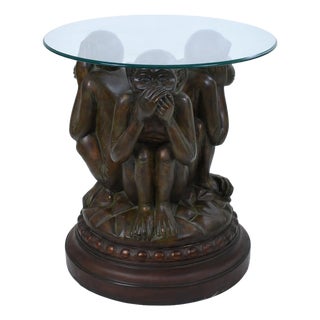 Monkey Swivel Large Side Table For Sale