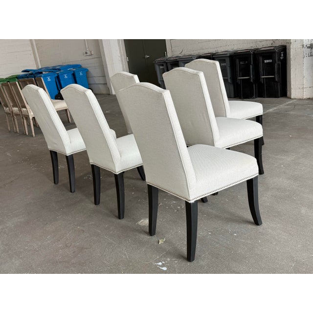 Sole Designs Allison Camelback Dining Side Chairs, Set of Six For Sale - Image 4 of 12
