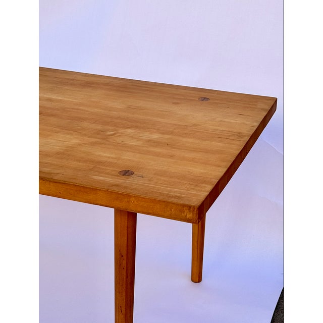 Mid-Century Modern 1950s Vintage Mid Century Industrial Butcher Block-Top Dininig Table For Sale - Image 3 of 6