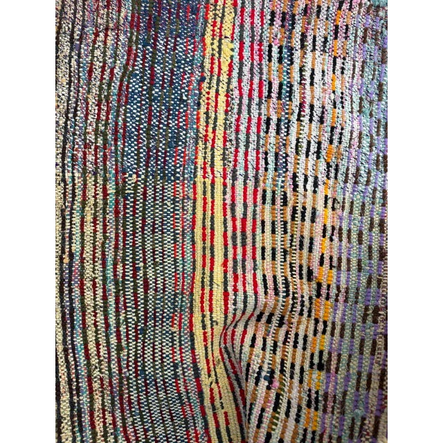Moroccan Berber Traditional Vintage Striped Rug For Sale - Image 9 of 9