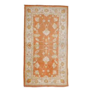 Galerie Shabab Collection Early 20th Century Turkish Oushak Throw Rug For Sale