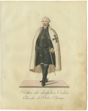 Schwan, Knight of the Teutonic Order in Ceremonial Dress, 1791, Print