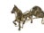 Gold Brass Chariot & Horse Figurine For Sale - Image 8 of 16