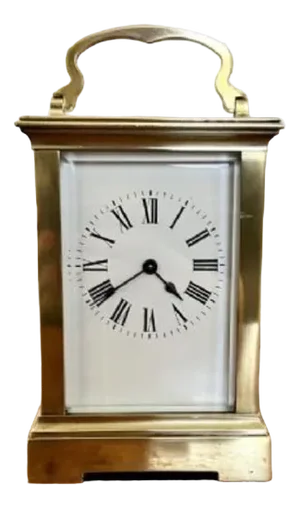 Large Victorian Brass Carriage Clock, 1880s