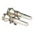 Antique Silvered Glass Wall Candle Sconces—A Pair For Sale