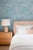 Blue Mahjong Tile Grasscloth Wallpaper by House Party | Bam Blue | 8 Yards For Sale - Image 8 of 8