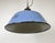 Blue Industrial Blue Enamel and Cast Iron Pendant Light, 1960s For Sale - Image 8 of 16