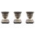 Stone Vases, 19th Century, Set of 3 For Sale