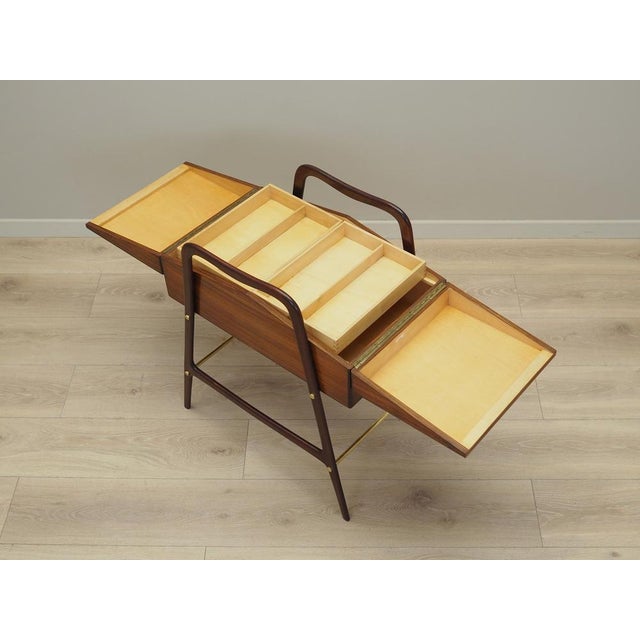 Vintage Walnut Sewing Table, 1970s For Sale - Image 11 of 18