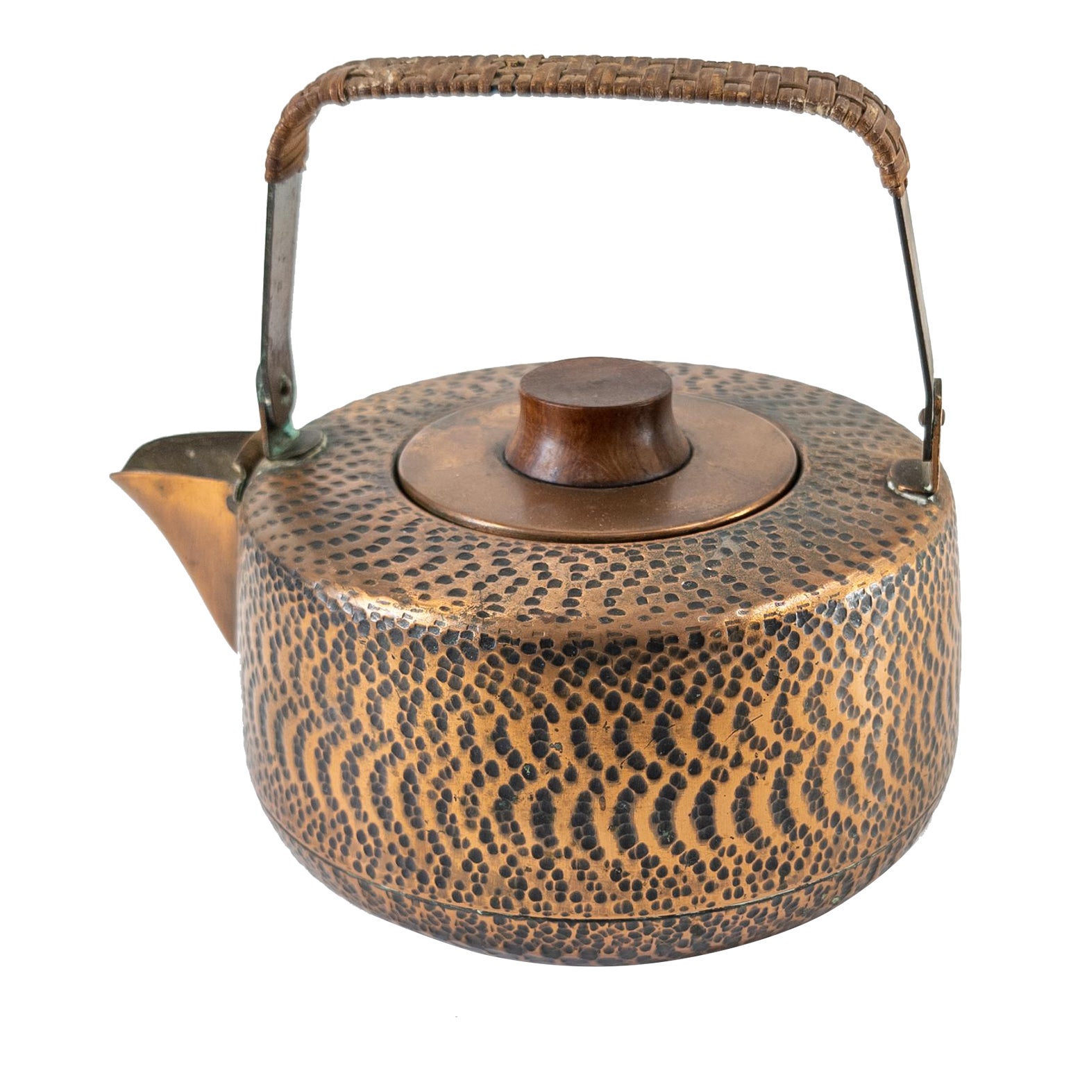 Mid-Century Modern German Copper Bauhaus Teapot by Mussbach Metall ...