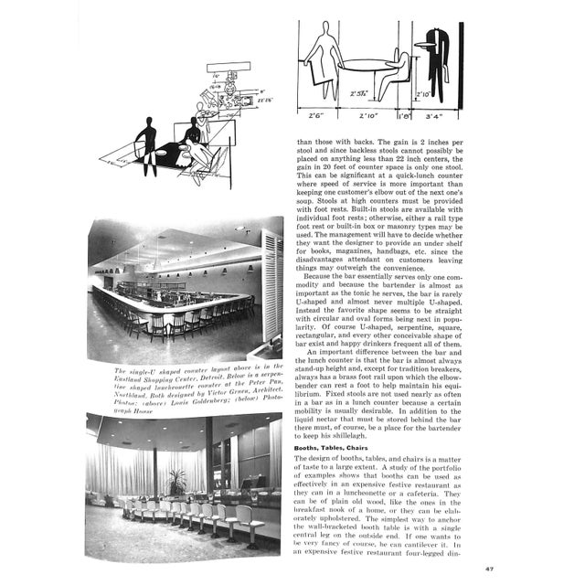 "Interiors Book of Restaurants" 1960 Atkin, William Wilson & Adler, Joan For Sale In New York - Image 6 of 15