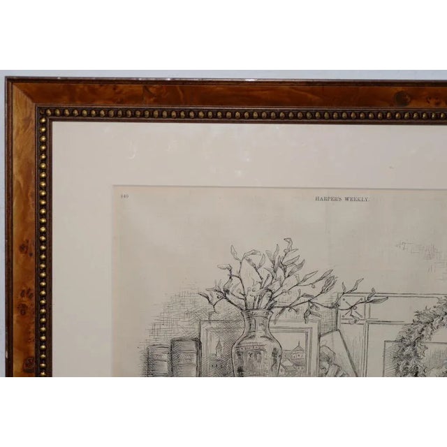 "Santa Claus's Route" Illustration by Thomas Nast for Harper's Weekly C.1880s For Sale - Image 4 of 10