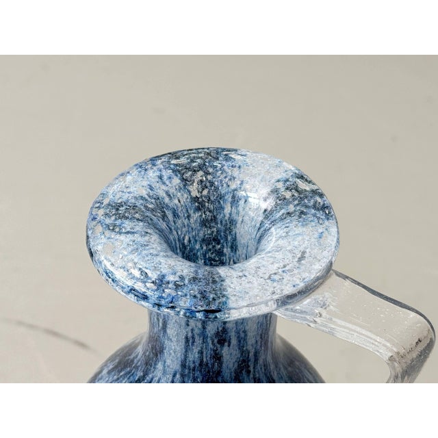 A striking studio glass vase from the swiss manufacturer sarner glas, crafted using the elaborate efeso technique – a...