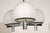 Mid-Century Modern 1960s Vintage Chrome & White Lightolier Ceiling Fixture For Sale - Image 3 of 9