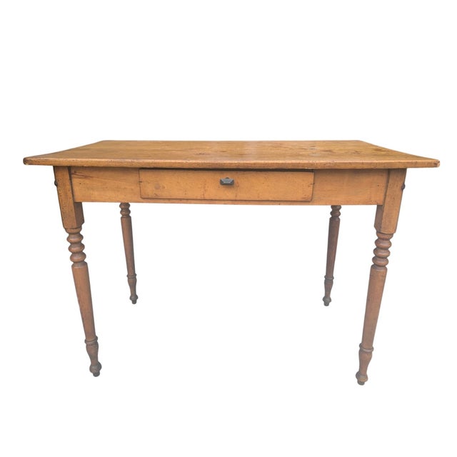 Late 19th Century Pine Writing Desk With Drawer For Sale - Image 10 of 16