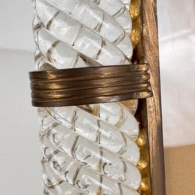 Murano Glass and Brass Photo Frame by Ercole Barovier for Barovier & Toso, 1940s For Sale - Image 12 of 18