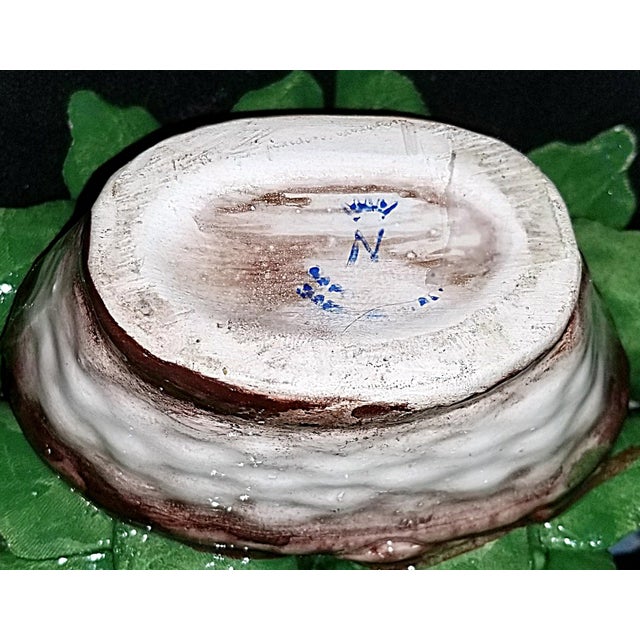 1950s Capodimante Porcelain Floral Basket For Sale In West Palm - Image 6 of 6