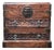 1980s Vintage Carved Huali Wood Two-Drawer Jewelry Box For Sale