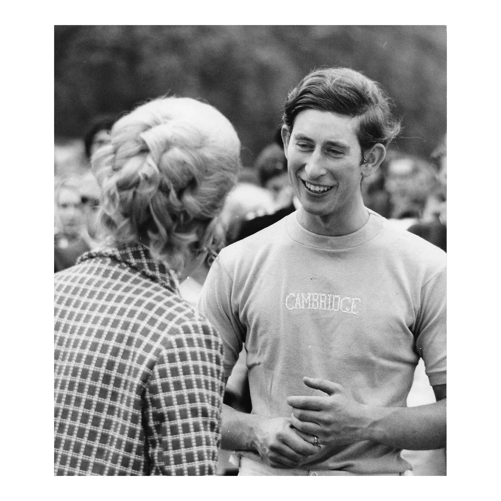 1970 Prince Charles Polo at Cambridge University Photograph | Chairish