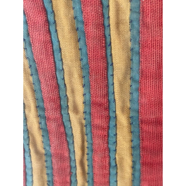 Textile Antique African Textile Fragment Framed For Sale - Image 7 of 8