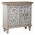 1960s Carved Wood and Painted Teak Cabinet With Mirrored Back For Sale