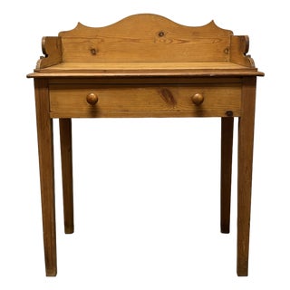 Antique English Pine Washstand For Sale