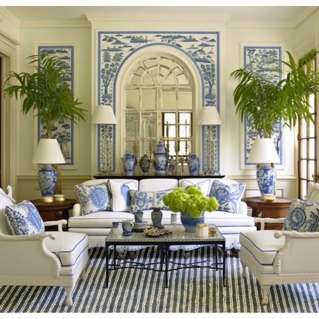 Not Yet Made - Made To Order Part & Parcel Goods Jute Braid Rug, 9'x12', Navy and Sky Blue Stripe For Sale - Image 5 of 6